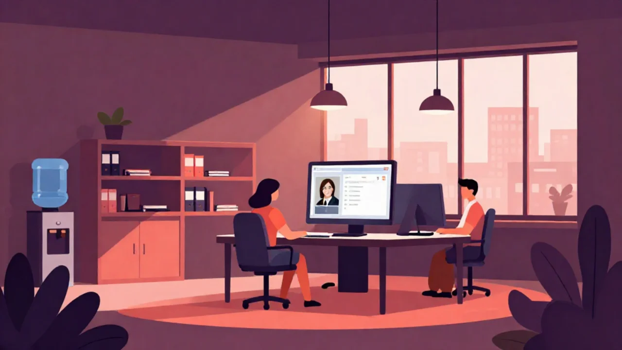 Illustration of a photo being scaled down to smaller dimensions on a laptop screen